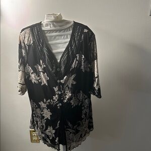 Appointment Black Floral Embellished Cardigan